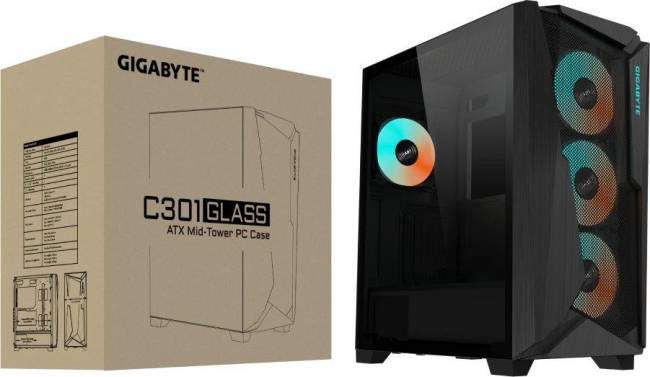 Корпус Gigabyte 28300-GC301B-1CKR — для бизнеса и офиса Корпус Gigabyte 28300-GC301B-1CKR — для бизнеса и офиса