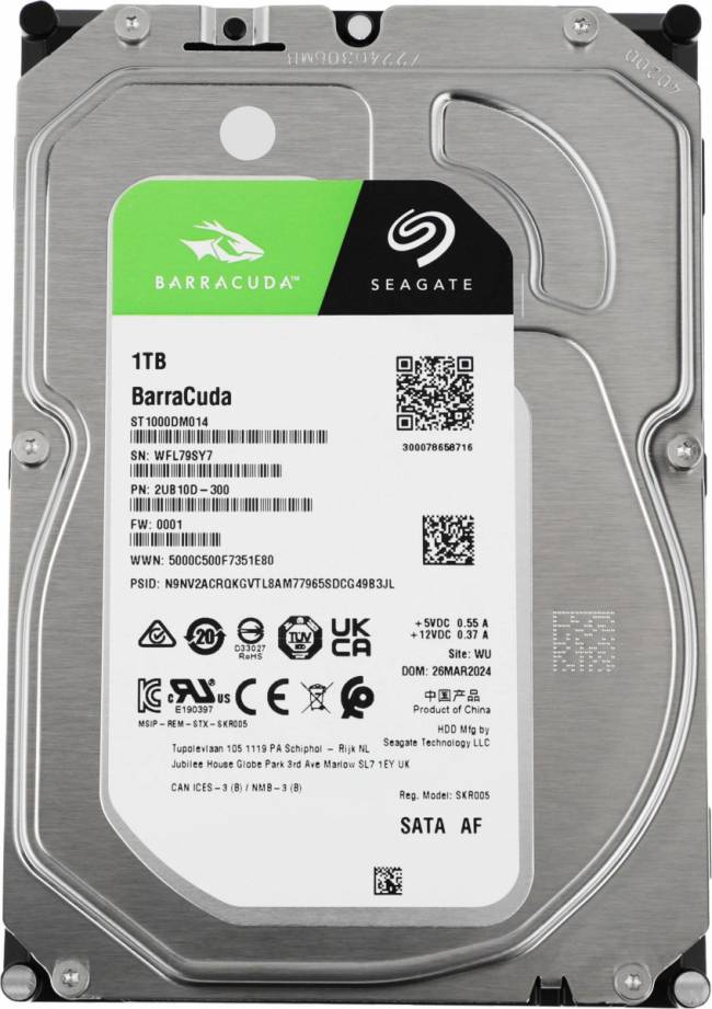 Жесткий диск Seagate ST1000DM014 — для бизнеса и офиса Жесткий диск Seagate ST1000DM014 — для бизнеса и офиса