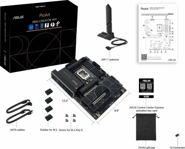 Материнская плата ASUS PROART Z890-CREATOR WIFI — для бизнеса и офиса Материнская плата ASUS PROART Z890-CREATOR WIFI — для бизнеса и офиса