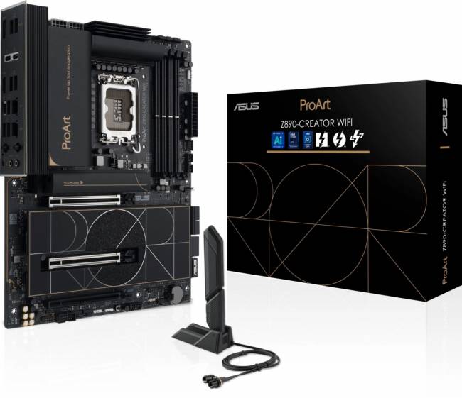 Материнская плата ASUS PROART Z890-CREATOR WIFI — для бизнеса и офиса Материнская плата ASUS PROART Z890-CREATOR WIFI — для бизнеса и офиса