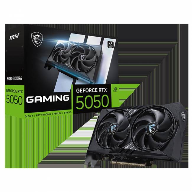 Видеокарта MSI RTX 5050 8G GAMING — для бизнеса и офиса Видеокарта MSI RTX 5050 8G GAMING — для бизнеса и офиса