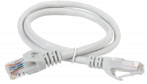 Коммутационный шнур (патч-корд), кат.5Е UTP, 15м, серый ITK RJ45(m) - RJ45(m) Cat.5e U/UTP PVC 15м