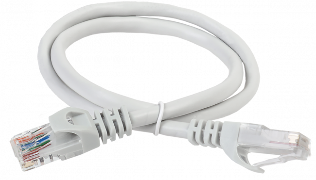 Коммутационный шнур (патч-корд), кат.5Е UTP, 15м, серый ITK RJ45(m) - RJ45(m) Cat.5e U/UTP PVC 15м — для бизнеса и офиса