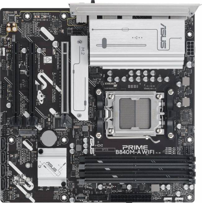 Материнская плата ASUS PRIME B840M-A WIFI — для бизнеса и офиса Материнская плата ASUS PRIME B840M-A WIFI — для бизнеса и офиса