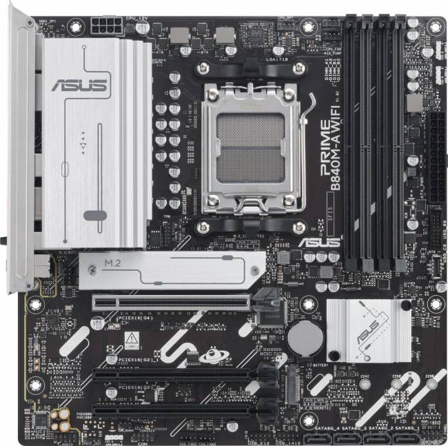 Материнская плата ASUS PRIME B840M-A WIFI — для бизнеса и офиса Материнская плата ASUS PRIME B840M-A WIFI — для бизнеса и офиса