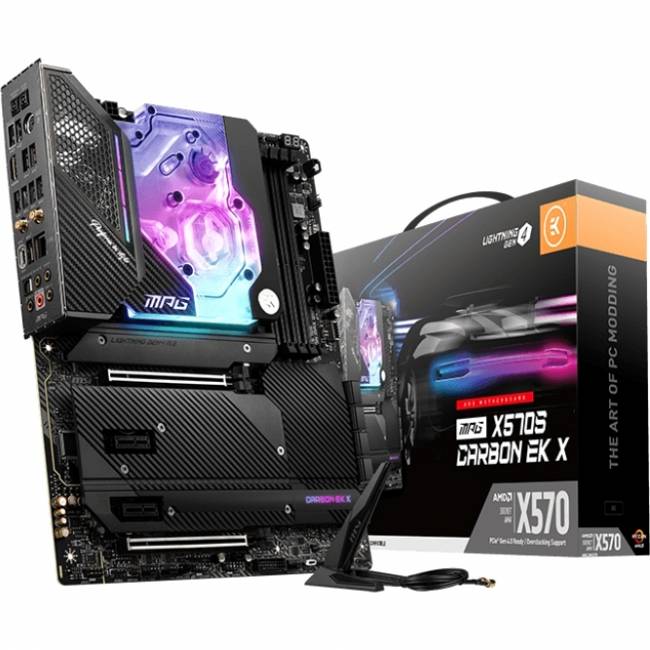 Материнская плата MSI MPG X570S CARBON EK X — для бизнеса и офиса Материнская плата MSI MPG X570S CARBON EK X — для бизнеса и офиса