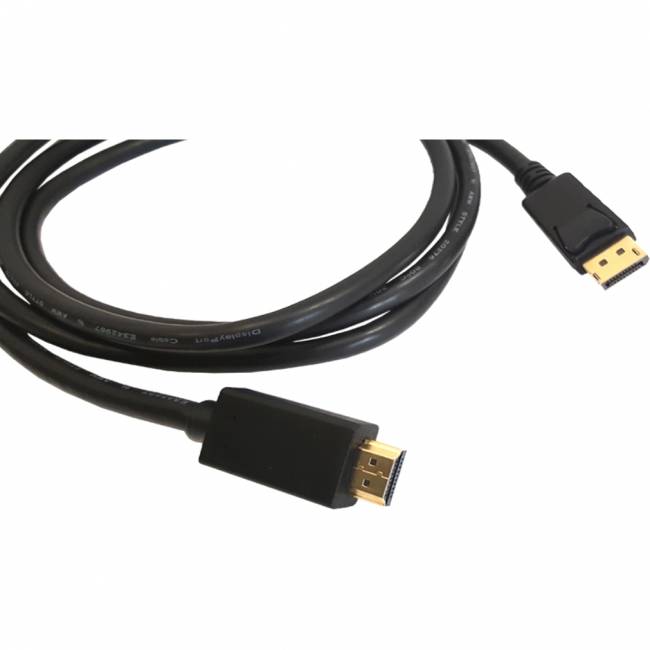 Кабель DisplayPort-HDMI (Вилка - Вилка), 3 м Kramer C-DPM/HM-10 — для бизнеса и офиса Кабель DisplayPort-HDMI (Вилка - Вилка), 3 м Kramer C-DPM/HM-10 — для бизнеса и офиса