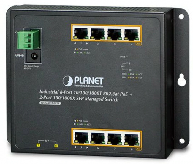 WGS-4215-8T2S индустриальный коммутатор Planet WGS-4215-8T2S — для бизнеса и офиса WGS-4215-8T2S индустриальный коммутатор Planet WGS-4215-8T2S — для бизнеса и офиса