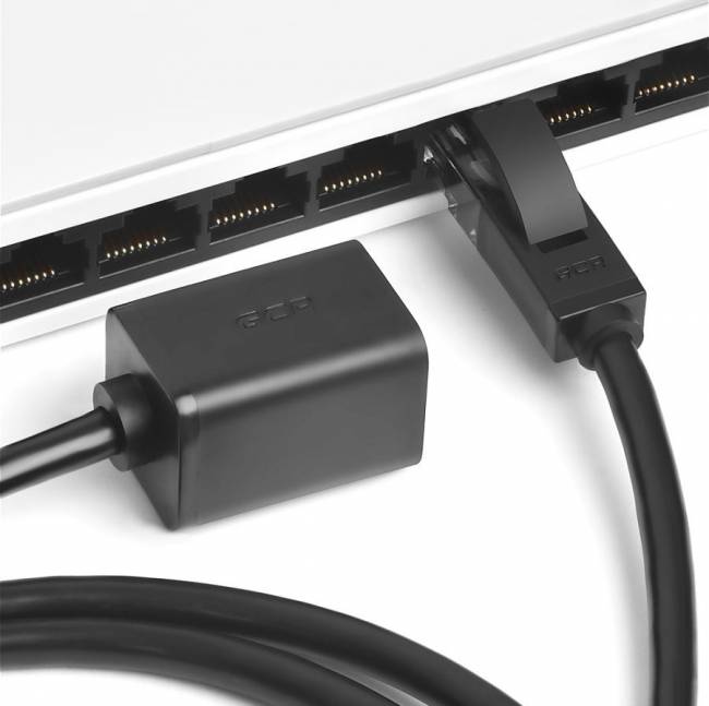 Greenconnect Удлинитель патч-корда прямой 2.0m, FTP медь, кат.6, черный, никелированный коннектор, 24 AWG, Premium ethernet high speed 10 Гбит/с, RJ45, T568B, GCR-51799 Greenconnect RJ45(m) - RJ45(f) Cat. 6 F/UTP PVC 2м чёрный — для бизнеса и офиса Greenconnect Удлинитель патч-корда прямой 2.0m, FTP медь, кат.6, черный, никелированный коннектор, 24 AWG, Premium ethernet high speed 10 Гбит/с, RJ45, T568B, GCR-51799 Greenconnect RJ45(m) - RJ45(f) Cat. 6 F/UTP PVC 2м чёрный — для бизнеса и офиса