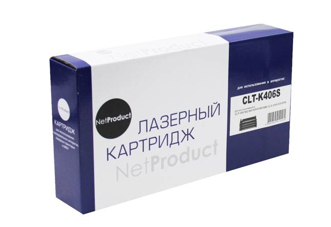 Тонер-картридж NetProduct (N-CLT-K406S) для Samsung CLP-360/365/368/CLX-3300/3305, Bk,1,5K — для бизнеса и офиса Тонер-картридж NetProduct (N-CLT-K406S) для Samsung CLP-360/365/368/CLX-3300/3305, Bk,1,5K — для бизнеса и офиса