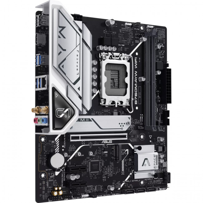 Материнская плата ASUS B760M-AYW WIFI-SI (90MB1FK0-M0UBY0) — для бизнеса и офиса