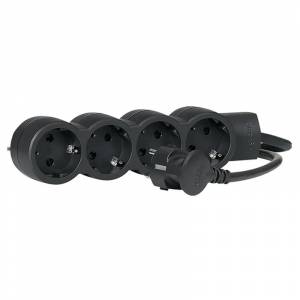 Удлинитель 4X2К+З 3м черный Legrand 695028