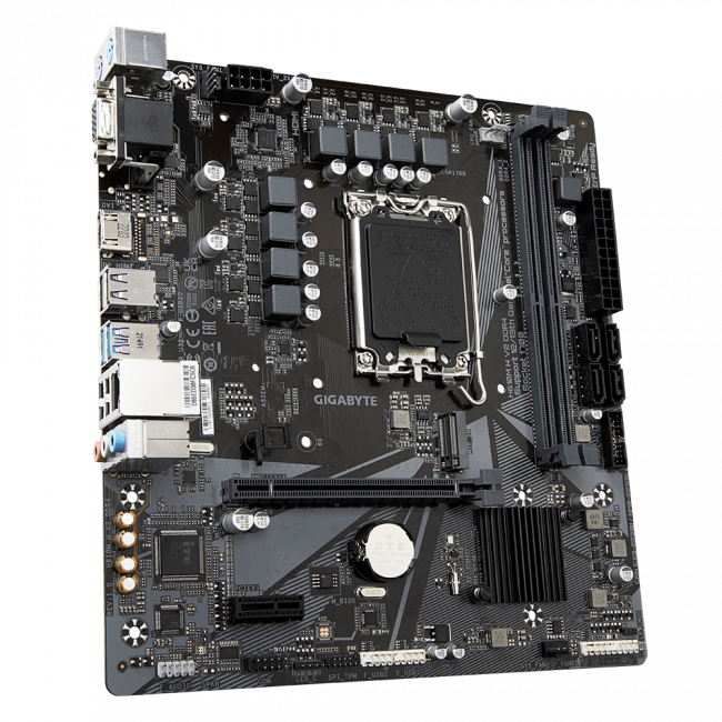 Материнская плата Gigabyte H610M H V2 DDR4 — для бизнеса и офиса Материнская плата Gigabyte H610M H V2 DDR4 — для бизнеса и офиса