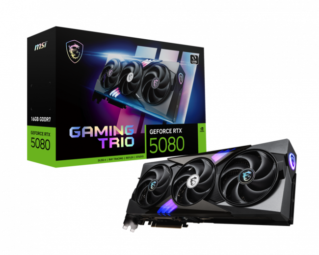 Видеокарта MSI GeForce RTX 5080 16G GAMING TRIO — для бизнеса и офиса Видеокарта MSI GeForce RTX 5080 16G GAMING TRIO — для бизнеса и офиса