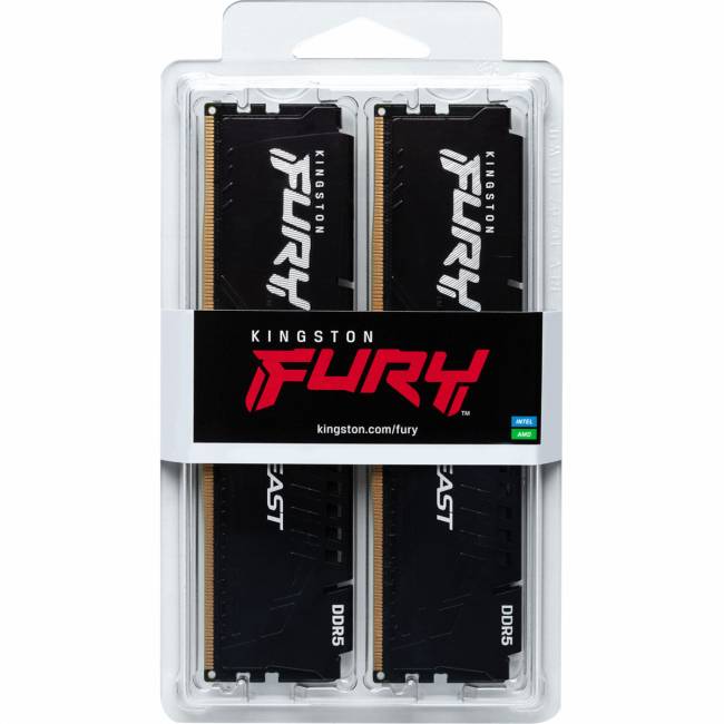 Память оперативная Kingston FURY Beast KF552C40BBK4-64 — для бизнеса и офиса Память оперативная Kingston FURY Beast KF552C40BBK4-64 — для бизнеса и офиса