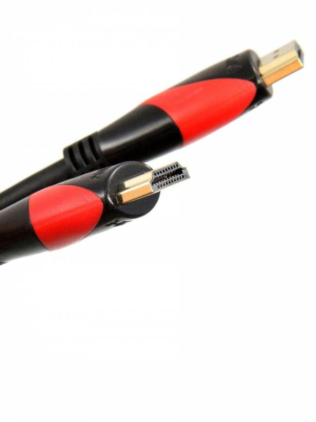 Кабель HDMI 19M/M ver. 2.0 black red, 0.5m VCOM <CG525-R-0.5> VCOM HDMI (m) - HDMI (m) 0.5м — для бизнеса и офиса