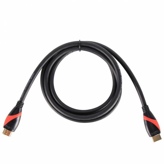 Кабель HDMI 19M/M ver. 2.0 black red, 0.5m VCOM <CG525-R-0.5> VCOM HDMI (m) - HDMI (m) 0.5м — для бизнеса и офиса