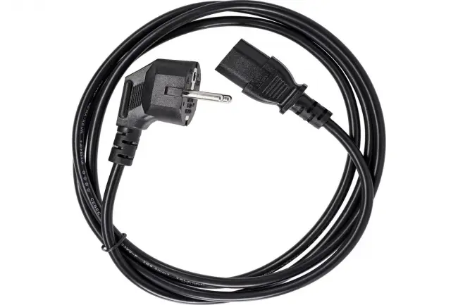 Кабель компьютер - розетка 220V EU (угловой)<VDE> 3GX0,5mm2, 1,8m, медь, Telecom <TY021-CU0.5-1.8M> VCOM TY021-CU0.5-1.8M — для бизнеса и офиса