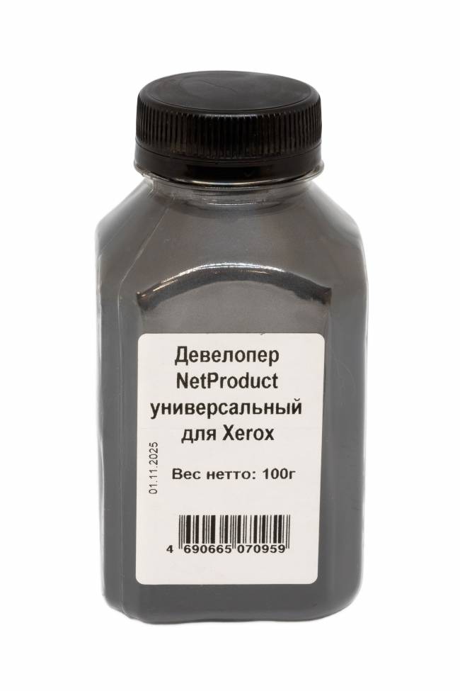 Девелопер NetProduct универсальный для Xerox, 100 г, банка — для бизнеса и офиса Девелопер NetProduct универсальный для Xerox, 100 г, банка — для бизнеса и офиса