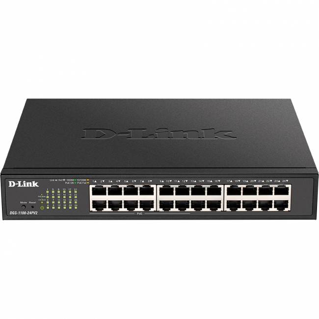 Коммутатор D-Link DGS-1100-24PV2/A2A — для бизнеса и офиса Коммутатор D-Link DGS-1100-24PV2/A2A — для бизнеса и офиса