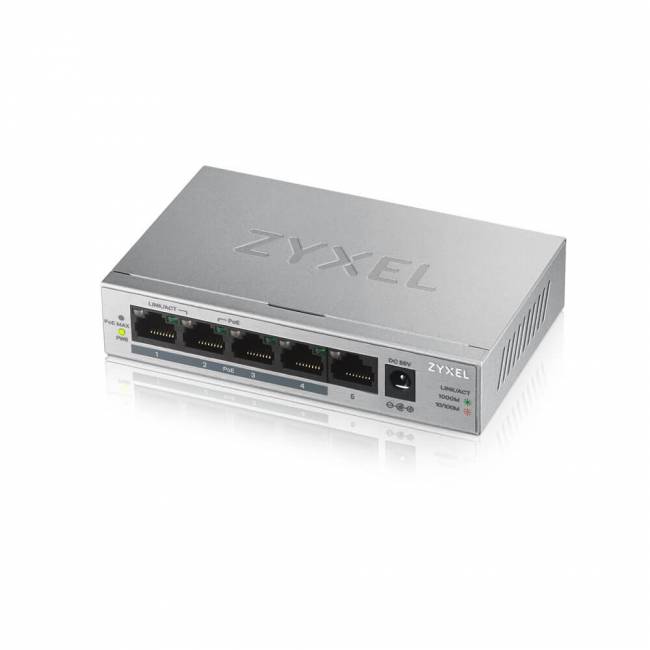 Коммутатор Zyxel GS1005HP — для бизнеса и офиса Коммутатор Zyxel GS1005HP — для бизнеса и офиса