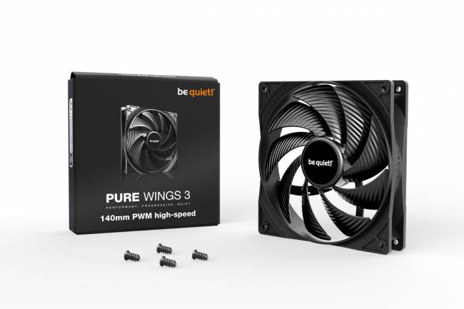 Кулер для корпуса be quiet! PURE WINGS 3 140mm PWM high-speed — для бизнеса и офиса Кулер для корпуса be quiet! PURE WINGS 3 140mm PWM high-speed — для бизнеса и офиса