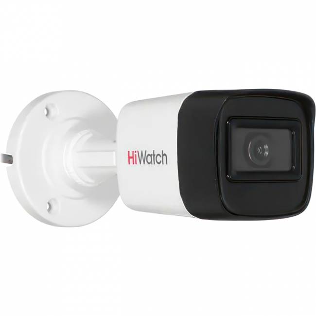 8Мп уличная цилиндрическая HD-TVI камера с EXIR-подсветкой до 30м HiWatch DS-T800 (3.6 mm) — для бизнеса и офиса