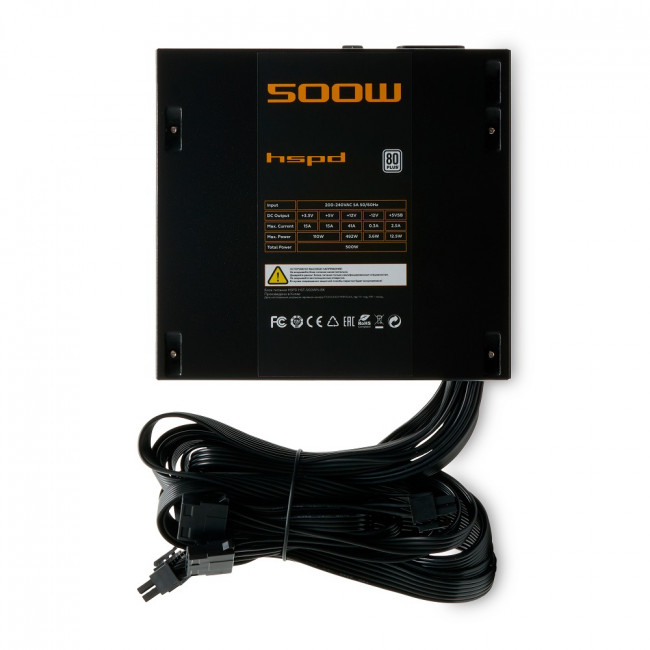 Блок питания HSPD HST-500WN-BK — для бизнеса и офиса