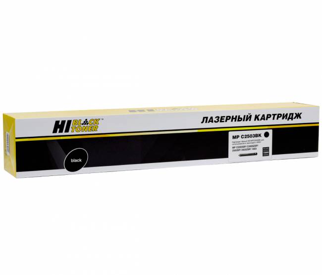 Тонер-картридж Hi-Black (HB-Type MPC2503Bk) для Ricoh Aficio MPC2003SP/C2503,туба, Bk, 15K — для бизнеса и офиса Тонер-картридж Hi-Black (HB-Type MPC2503Bk) для Ricoh Aficio MPC2003SP/C2503,туба, Bk, 15K — для бизнеса и офиса