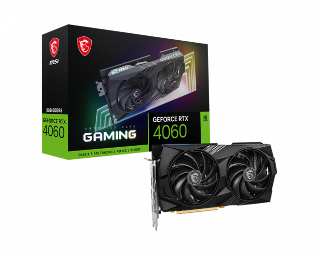 Видеокарта MSI GeForce RTX 4060 GAMING 8G — для бизнеса и офиса Видеокарта MSI GeForce RTX 4060 GAMING 8G — для бизнеса и офиса