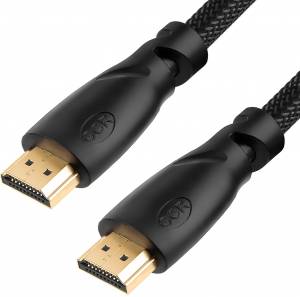 Greenconnect Кабель 5.0m HDMI версия 2.0, HDR 4:2:2, Ultra HD, 4K 60 fps 60Hz/5K*30Hz, 3D, AUDIO, 18.0 Гбит/с, 28/28 AWG, OD7.3mm, тройной экран, черный нейлон, GCR-HM811-5.0m Greenconnect HDMI (m) - HDMI (m) 5м