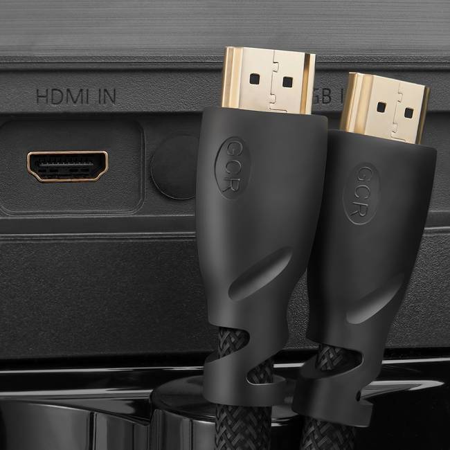 Greenconnect Кабель 5.0m HDMI версия 2.0, HDR 4:2:2, Ultra HD, 4K 60 fps 60Hz/5K*30Hz, 3D, AUDIO, 18.0 Гбит/с, 28/28 AWG, OD7.3mm, тройной экран, черный нейлон, GCR-HM811-5.0m Greenconnect HDMI (m) - HDMI (m) 5м — для бизнеса и офиса Greenconnect Кабель 5.0m HDMI версия 2.0, HDR 4:2:2, Ultra HD, 4K 60 fps 60Hz/5K*30Hz, 3D, AUDIO, 18.0 Гбит/с, 28/28 AWG, OD7.3mm, тройной экран, черный нейлон, GCR-HM811-5.0m Greenconnect HDMI (m) - HDMI (m) 5м — для бизнеса и офиса