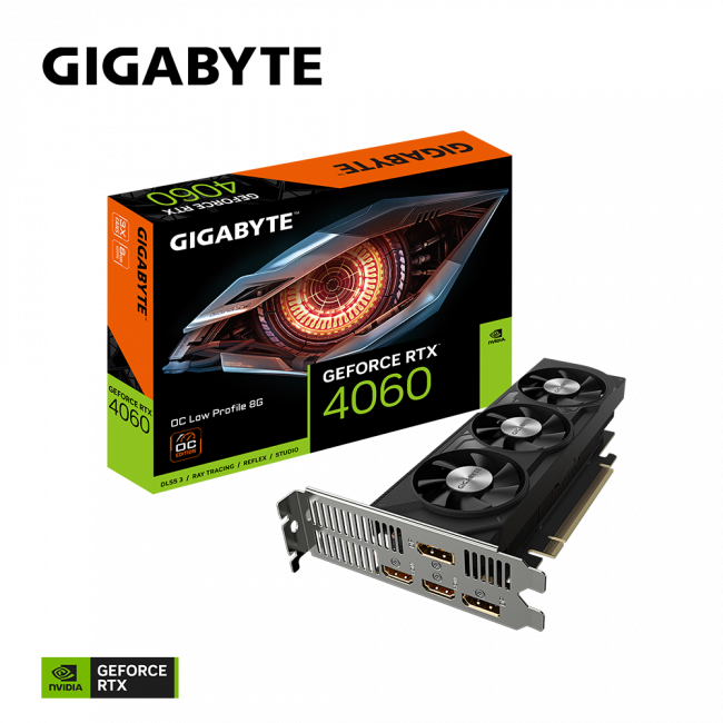 Видеокарта GIGABYTE GV-N4060OC-8GL — для бизнеса и офиса Видеокарта GIGABYTE GV-N4060OC-8GL — для бизнеса и офиса