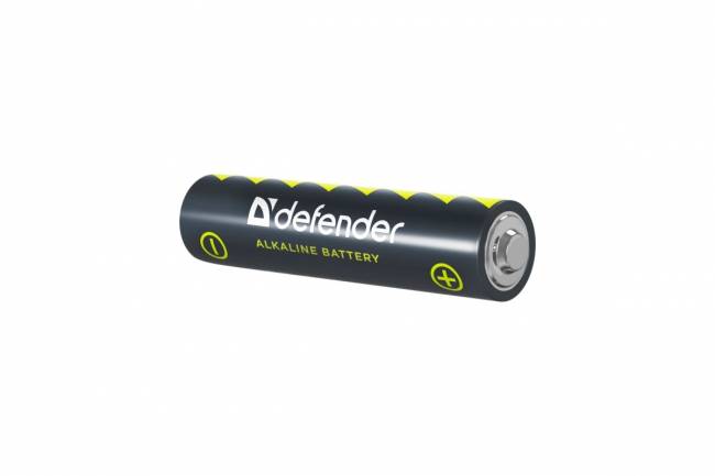 Defender Батарейка алкалиновая LR03-4B AAA, в блистере 4 шт Defender LR03-4B AAA (56002) — для бизнеса и офиса Defender Батарейка алкалиновая LR03-4B AAA, в блистере 4 шт Defender LR03-4B AAA (56002) — для бизнеса и офиса