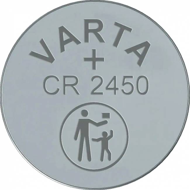 Батарейка Varta ELECTRONICS CR2450 BL1 Lithium 3V (6450) (1/10/100) (1 шт.) Varta PRIMARY LITHIUM CR2450 (06450101401) — для бизнеса и офиса Батарейка Varta ELECTRONICS CR2450 BL1 Lithium 3V (6450) (1/10/100) (1 шт.) Varta PRIMARY LITHIUM CR2450 (06450101401) — для бизнеса и офиса