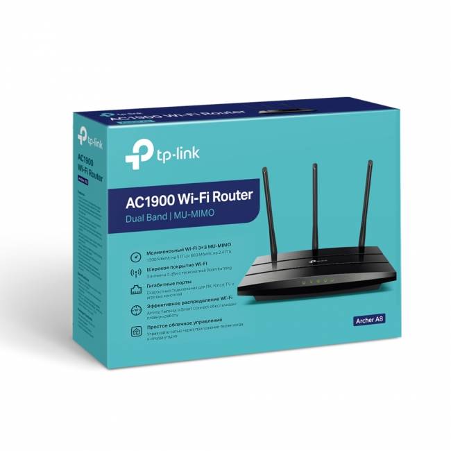 Маршрутизатор TP-Link Archer A8 — для бизнеса и офиса