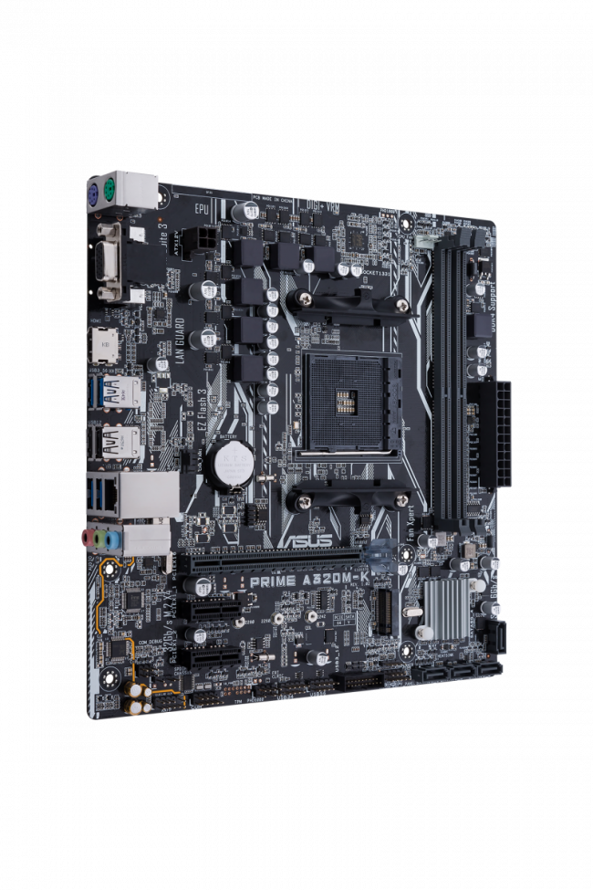 Материнская плата ASUS PRIME A320M-K — для бизнеса и офиса Материнская плата ASUS PRIME A320M-K — для бизнеса и офиса