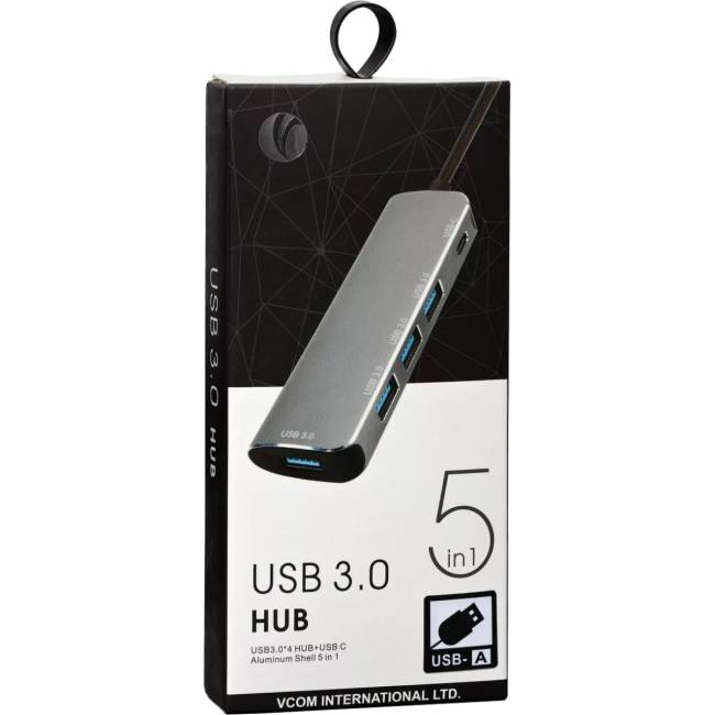 Адаптер концентратор USB 3.1 Type-A --> 4 USB3.0 Alum Shell HUB+ PD, VCOM <CU4383A> Мультифункциональный хаб VCOM USB 3.1 Type C M/4 x USB 3.0 F/USB Type C F (CU4383A) — для бизнеса и офиса Адаптер концентратор USB 3.1 Type-A --> 4 USB3.0 Alum Shell HUB+ PD, VCOM <CU4383A> Мультифункциональный хаб VCOM USB 3.1 Type C M/4 x USB 3.0 F/USB Type C F (CU4383A) — для бизнеса и офиса