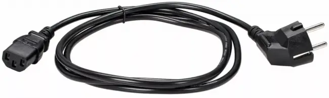 Кабель комп - розетка 220V EU (угловой)<VDE> 3GX0,75mm2, 1,8m, медь, Telecom <TY021-CU0.75-1.8M> VCOM TY021-CU0.75-1.8M — для бизнеса и офиса