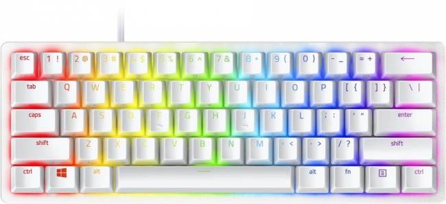 Игровая клавиатура Razer Huntsman Mini - Mercury Ed. (Red Switch) - Russian Layout Razer Huntsman Mini — для бизнеса и офиса Игровая клавиатура Razer Huntsman Mini - Mercury Ed. (Red Switch) - Russian Layout Razer Huntsman Mini — для бизнеса и офиса