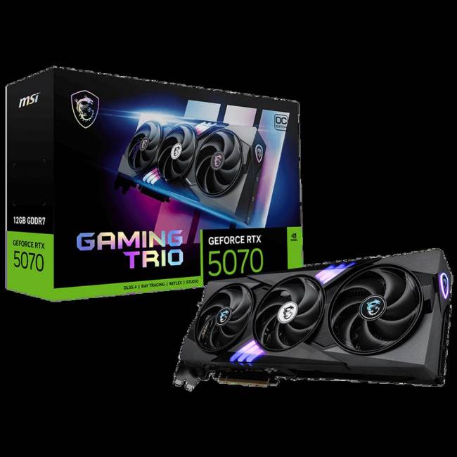 Видеокарта MSI RTX 5070 12G GAMING TRIO OC — для бизнеса и офиса