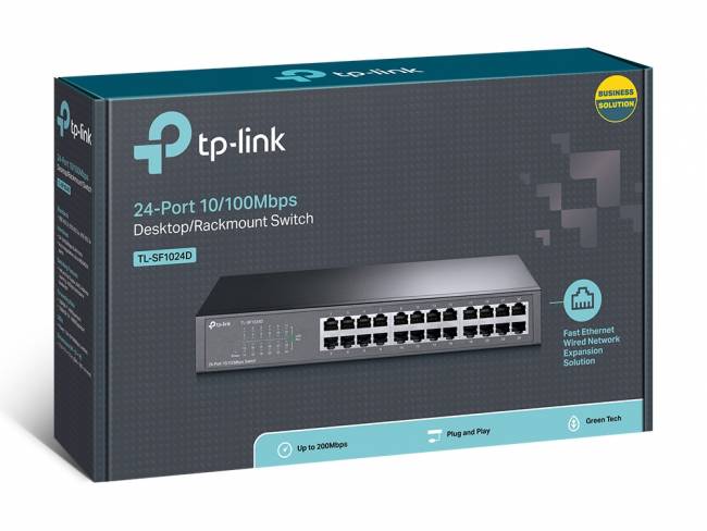 Коммутатор TP-Link TL-SF1024D — для бизнеса и офиса Коммутатор TP-Link TL-SF1024D — для бизнеса и офиса