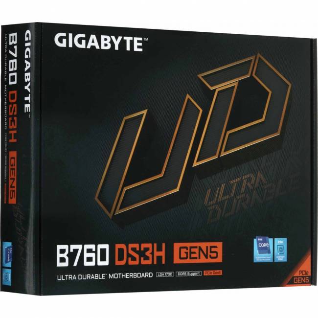 Материнская плата Gigabyte B760 DS3H GEN5 — для бизнеса и офиса Материнская плата Gigabyte B760 DS3H GEN5 — для бизнеса и офиса