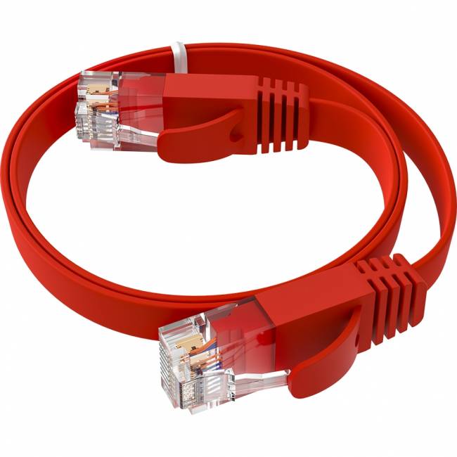 GCR Патч-корд PROF плоский прямой 2.0m, UTP медь кат.6, красный, 30 AWG, ethernet high speed 10 Гбит/с, RJ45, T568B, GCR-52859 Greenconnect GCR-52859 — для бизнеса и офиса GCR Патч-корд PROF плоский прямой 2.0m, UTP медь кат.6, красный, 30 AWG, ethernet high speed 10 Гбит/с, RJ45, T568B, GCR-52859 Greenconnect GCR-52859 — для бизнеса и офиса