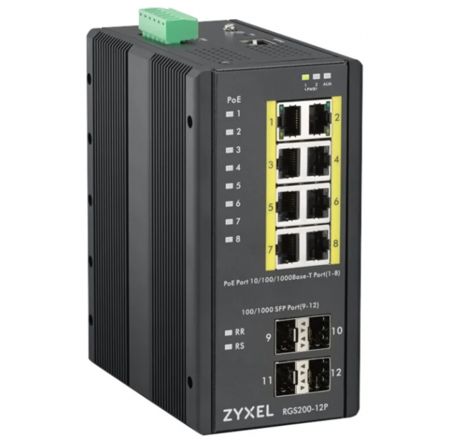Коммутатор Zyxel RGS200-12P — для бизнеса и офиса Коммутатор Zyxel RGS200-12P — для бизнеса и офиса