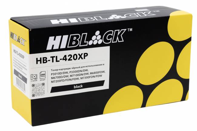 Тонер-картридж Hi-Black (HB-TL-420XP) для Pantum M6700/P3010, 6K — для бизнеса и офиса Тонер-картридж Hi-Black (HB-TL-420XP) для Pantum M6700/P3010, 6K — для бизнеса и офиса