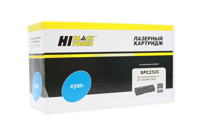 Картридж Hi-Black (HB-SPC252C) для Ricoh Aficio SPC252DN/C252SF/SPC262DNw/SPC262SFNw, C, 6K — для бизнеса и офиса Картридж Hi-Black (HB-SPC252C) для Ricoh Aficio SPC252DN/C252SF/SPC262DNw/SPC262SFNw, C, 6K — для бизнеса и офиса