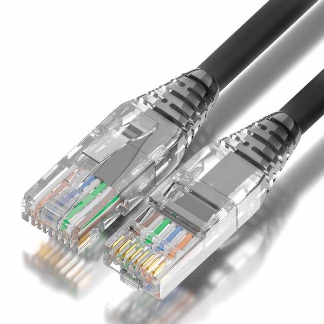 GCR Патч-корд 0.15m PROF LSZH UTP кат.5e CU, черный, коннектор ABS, 24 AWG, ethernet high speed 1 Гбит/с, RJ45, T568B, GCR-52983 Greenconnect GCR-52983 — для бизнеса и офиса