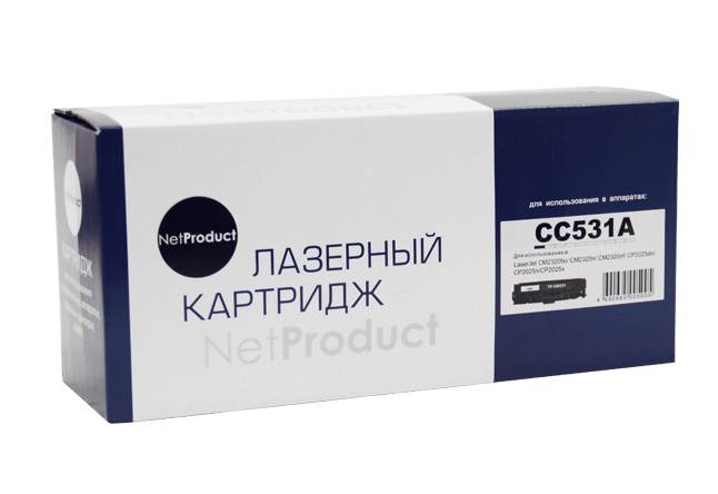 Картридж NetProduct (N-CC531A/CE411/CF381/718) для HP CLJ CP2025/CM2320/Canon LBP7200, C, 2,8K — для бизнеса и офиса Картридж NetProduct (N-CC531A/CE411/CF381/718) для HP CLJ CP2025/CM2320/Canon LBP7200, C, 2,8K — для бизнеса и офиса