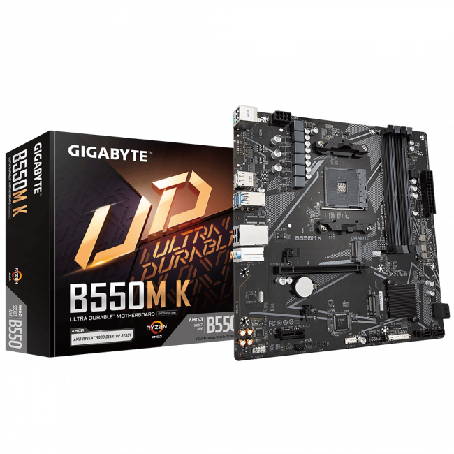 Материнская плата Gigabyte B550M K — для бизнеса и офиса Материнская плата Gigabyte B550M K — для бизнеса и офиса